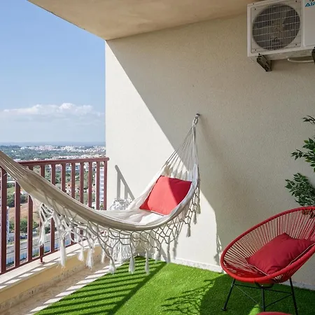 T2 15º Praia Mar Port - Wow Beach 2bd Flat Sea View - 300mts 2 Beach/wifi 公寓 *