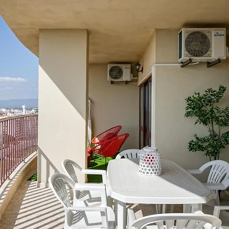 T2 15º Praia Mar Port - Wow Beach 2bd Flat Sea View - 300mts 2 Beach/wifi * 波尔蒂芒